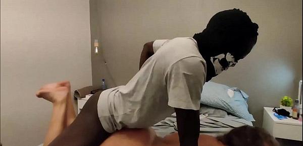  The African BBC fucked my blonde wife on all fours
